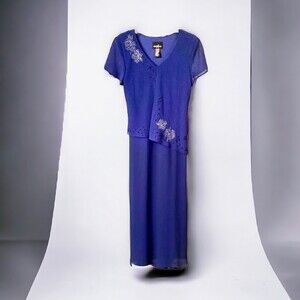 Dress Women’s Blue Size 10 for Wedding Formal Event Gown